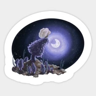 Meeting at Moonlight Sticker